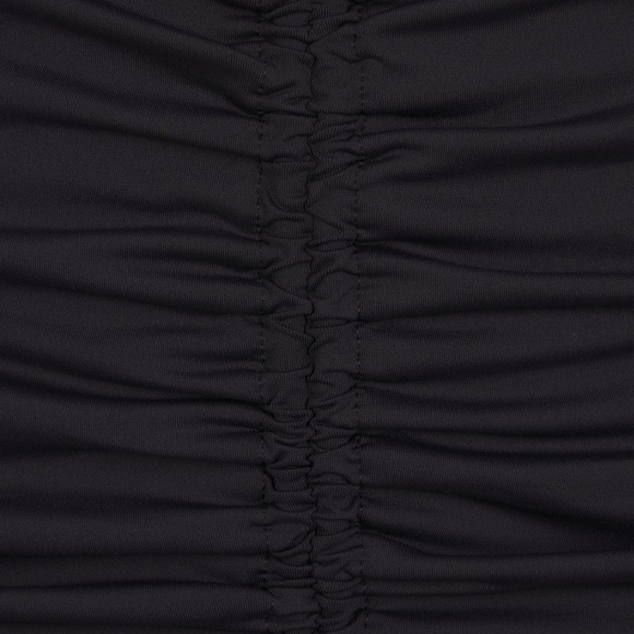 SKIMS Swim Ruched Mini Skirt in Onyx NEW - Picture 5 of 13